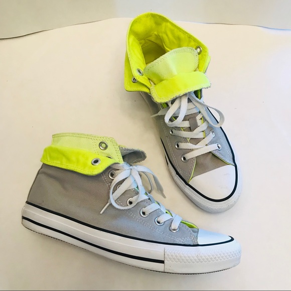 lime green converse womens